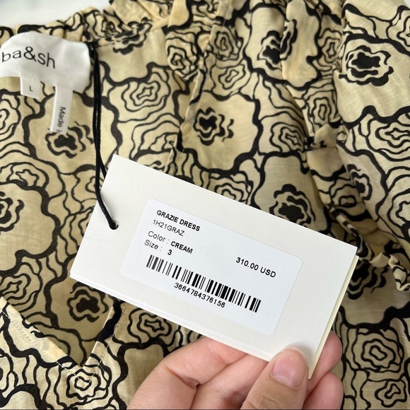 Ba&sh Grazie floral long sleeve boho a-line dress - Picture 7 of 11